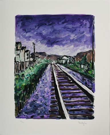 Train Tracks Purple by Bob Dylan on artnet