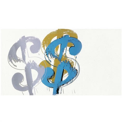 Triple dollar sign by Andy Warhol on artnet