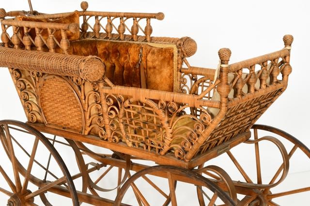 Heywood Wakefield Wicker Baby Carriage by Heywood Wakefield Co. on artnet