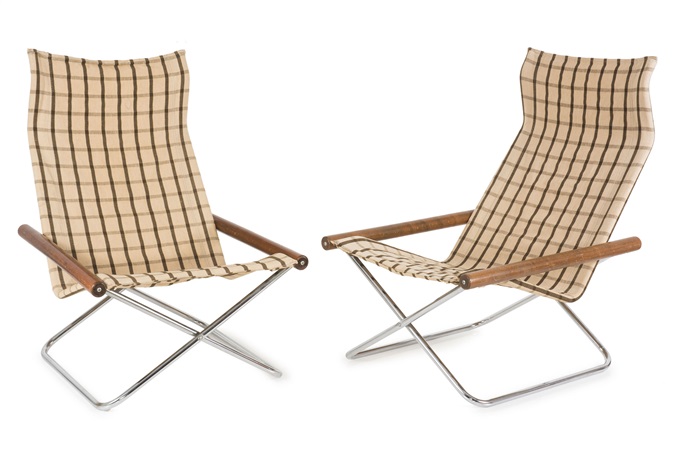 Two NY folding chairs by Takeshi Nii on artnet