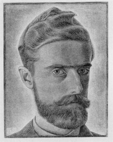 Self portrait by M.C. Escher on artnet