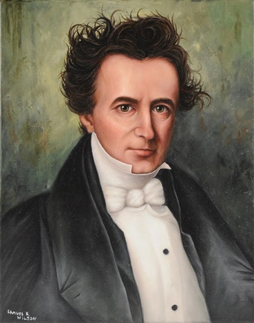 Portrait of Stephen F. Austin by Samuel Kent Wilson on artnet