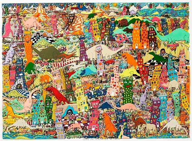 When the dinosaurs return by James Rizzi on artnet