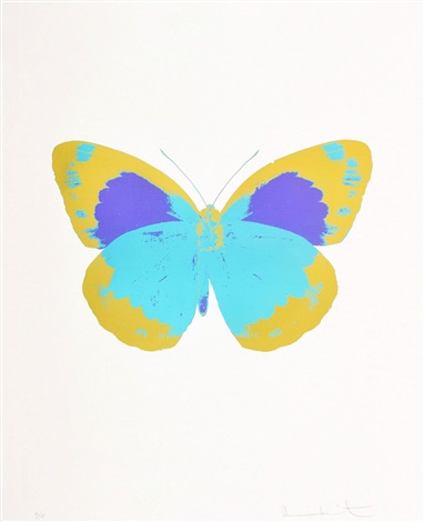 Damien Hirst THE SOULS II Butterfly Foil Print, Signed Edition by ...