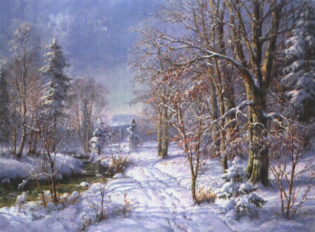 Winterlandschaft By Hubert Kaplan On Artnet