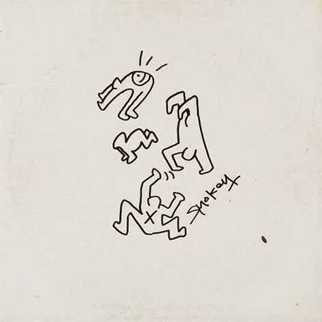 Poss. Keith Haring Doodle on DJ Album by Keith Haring on artnet