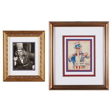 James Montgomery Flagg Uncle Sam WC on Paper by James Montgomery Flagg ...