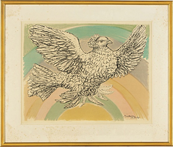 Colombe Volant A Larc En Ciel By Pablo Picasso On Artnet 2535