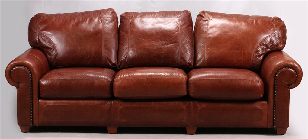 Stickley leather deals sofa price