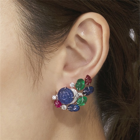 Cartier tutti frutti earrings sale