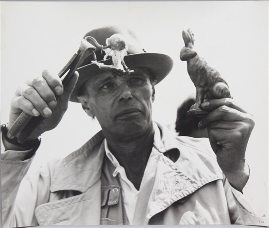 Kassel holding a rabbit by Joseph Beuys on artnet