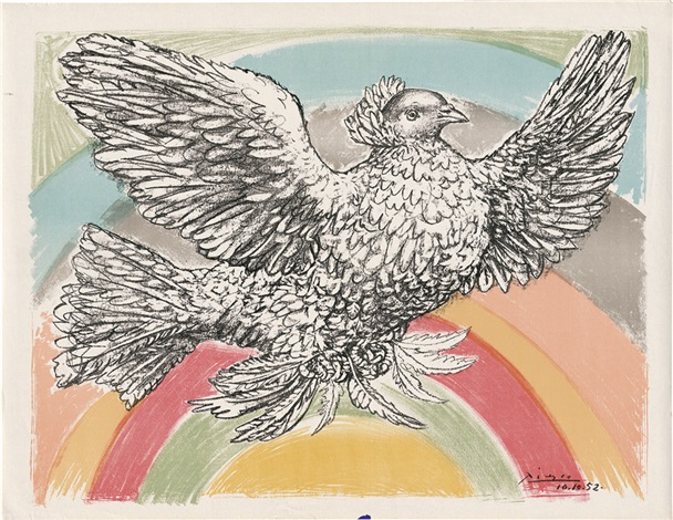 Colombe Volant à Larc En Ciel By Pablo Picasso On Artnet 7358