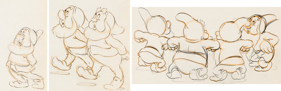 Snow White and the Seven Dwarfs Washing Song Animation Drawings ...