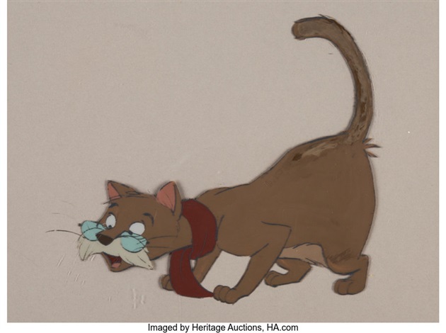 The Rescuers Rufus the Cat Production Cel Walt Disney, 1977 by Walt ...