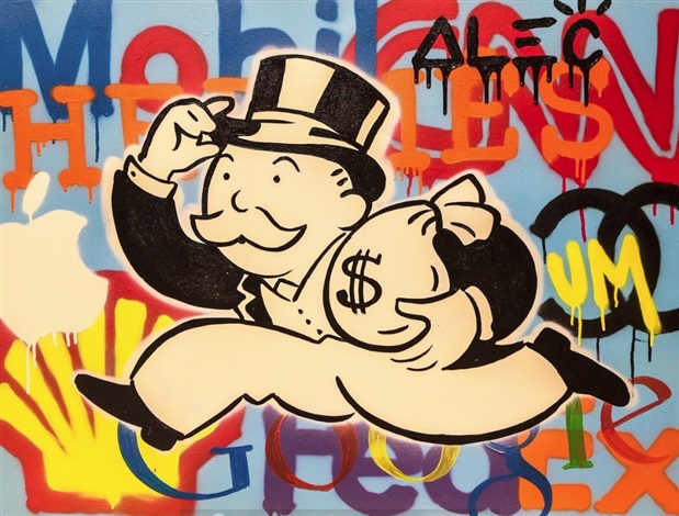 Corporation Graffiti Monopoly Running by Alec Monopoly on artnet