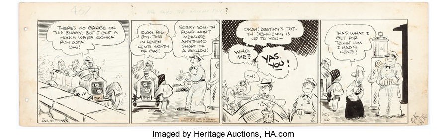 Carl Ed Harold Teen Daily Comic Strip Original Art dated 1-16-35 ...