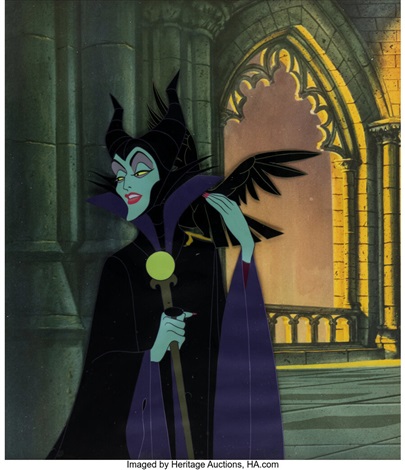 Sleeping Beauty Maleficent and Diablo Production Cel Walt Disney, 1959 ...