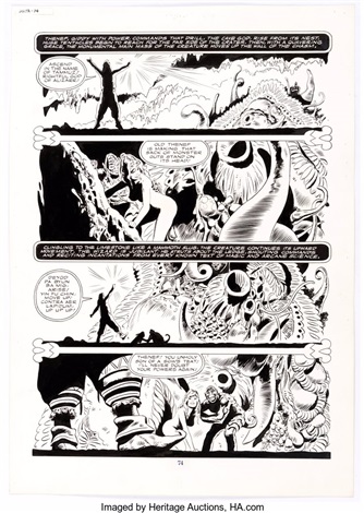 Frank Thorne 1994 Ghita of Alizarr Story Page 74 Original Art Warren ...