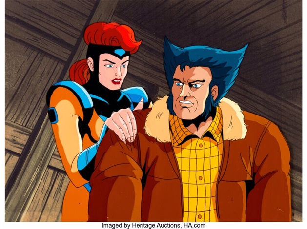 X-Men Jean Grey and Wolverine Production Cel Marvel Studios, c. 1992-97 ...