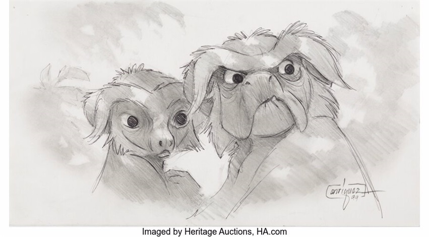 Dinosaur Yar and Plio Story Sketch by Thom Enriquez Walt Disney, 2000 ...