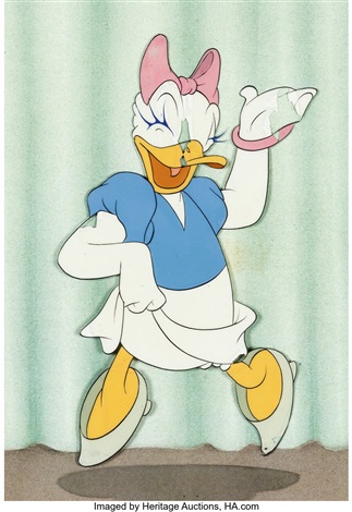 Mr. Duck Steps Out Daisy Production Cel Walt Disney, 1940 by Walt ...