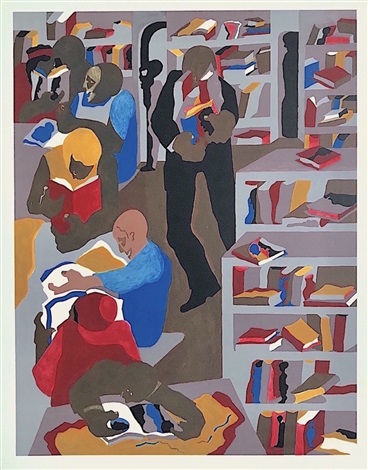 Schomburg Library by Jacob Lawrence on artnet