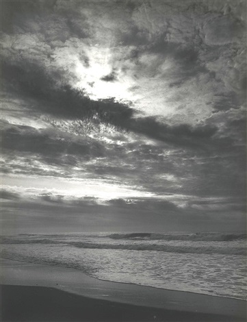 Sunset, Prairie Creek Beach by Ansel Adams on artnet