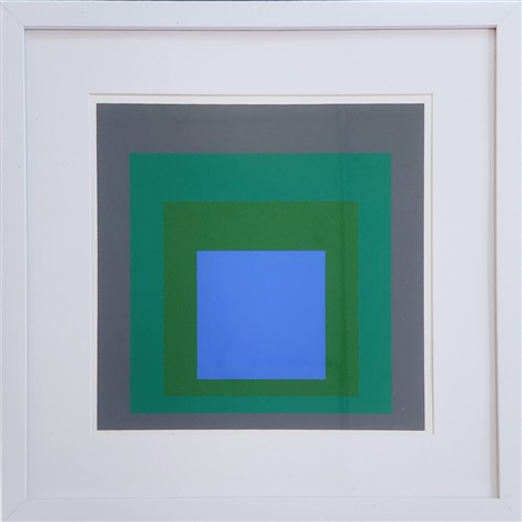 Homage to the Square Blue Look from Albers in Bottrop by Josef Albers ...