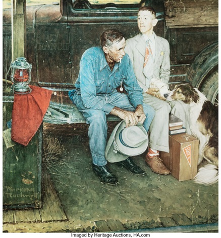 Breaking Home Ties by Norman Rockwell on artnet