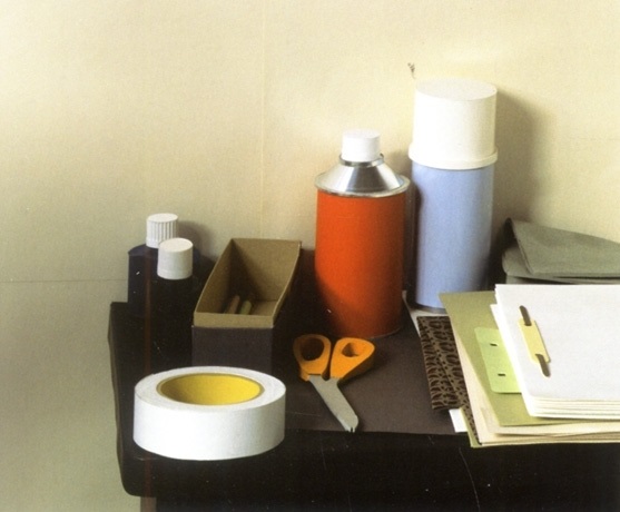 Detail x, still life on office desk by Thomas Demand on artnet