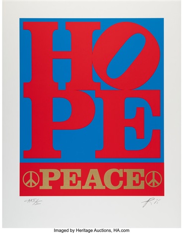 HOPE, Peace by Robert Indiana on artnet