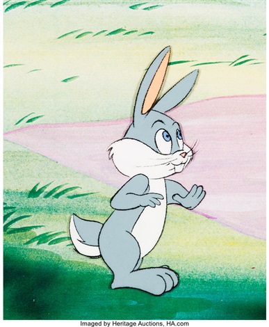 Bugs Bunny All American Hero Clyde Bunny Production Cel Warner Brothers ...