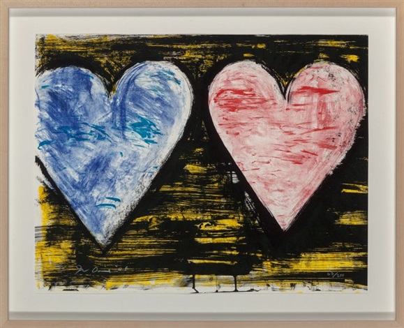 Two Hearts at Sunset by Jim Dine on artnet