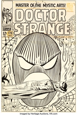 Dan Adkins Doctor Strange 173 Cover Original Art Marvel, 1968 by Dan ...