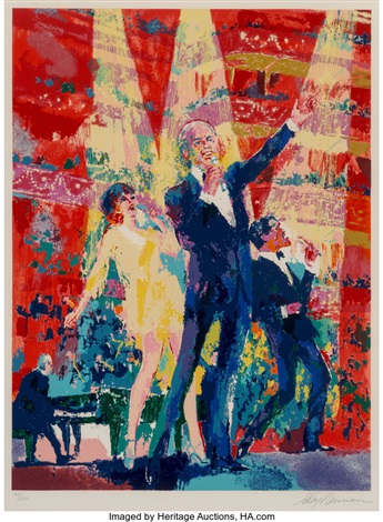 Frank, Liza and Sammy at Royal Albert Hall by LeRoy Neiman on artnet