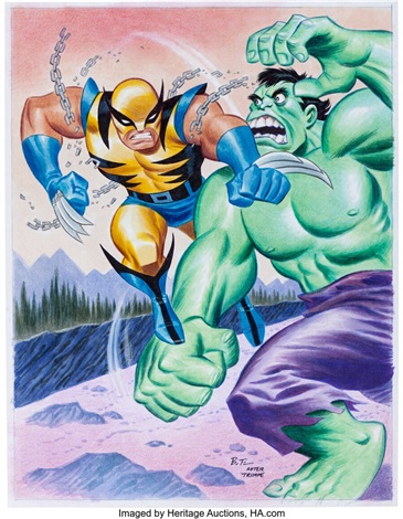 Bruce Timm The Incredible Hulk 181 Cover Homage Illustration Original ...