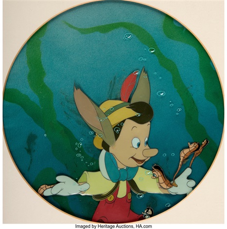 Pinocchio Underwater Pinocchio Production Cel Courvoisier Setup Walt ...